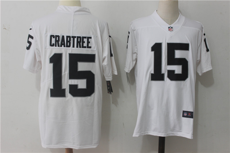 Men's Las Vegas Raiders Michael Crabtree #15 White Jersey